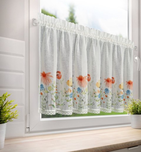 FIRANA GOTOWA NATI NA TAŚMIE 150 X 60 CM BIAŁY EUROFIRANY FIRANA GOTOWA NATI NA TAŚMIE 150 X 60 CM BIAŁY EUROFIRANY