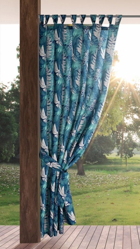 ZASŁONA GOTOWA GARDEN 9 NA SZELKACH 155 X 220 CM TURKUSOWY EUROFIRANY ZASŁONA GOTOWA GARDEN 9 NA SZELKACH 155 X 220 CM TURKUSOWY EUROFIRANY
