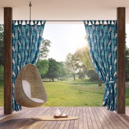ZASŁONA GOTOWA GARDEN 9 NA SZELKACH 155 X 240 CM TURKUSOWY EUROFIRANY