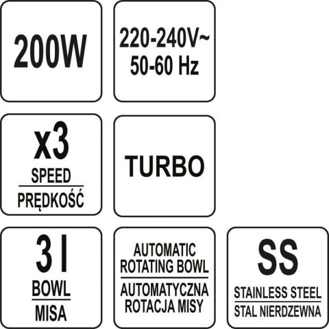 MIKSER RĘCZNY 200-250W MISA, STAL NIERDZEWNA MIKSER RĘCZNY 200-250W MISA, STAL NIERDZEWNA