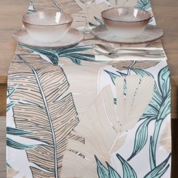 OBRUS GARDEN 40 X 140 CM BEŻOWY EUROFIRANY