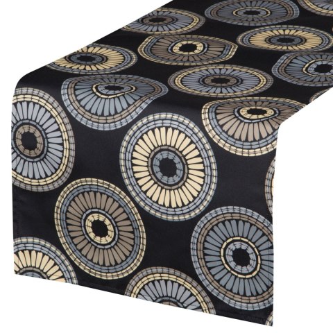 OBRUS GARDEN 40 X 140 CM CZARNY EUROFIRANY OBRUS GARDEN 40 X 140 CM CZARNY EUROFIRANY