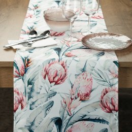 OBRUS GARDEN 40 X 180 CM BIAŁY EUROFIRANY