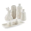 WAZON DEKORACYJNY ROMINA (01) O 13 X 23 CM KREMOWY EUROFIRANY