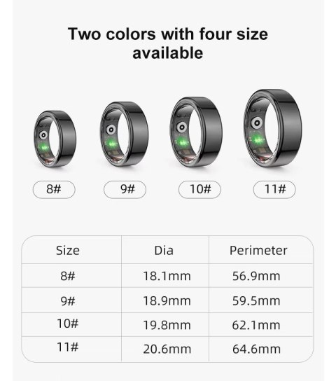 Smart Ring RUBICON R2 Silver SIZE-7(US) SMARUB319 Smart Ring RUBICON R2 Silver SIZE-7(US) SMARUB319
