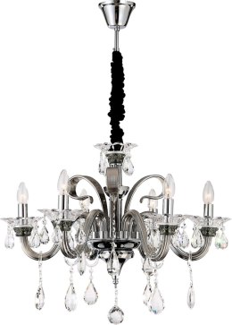 LAMPA GLITTER (02) FI 70 X 52 CM SREBRNY