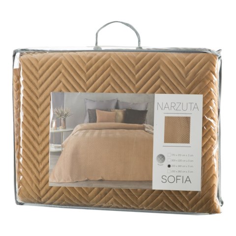 NARZUTA SOFIA 200 X 220 CM MIODOWY NARZUTA SOFIA 200 X 220 CM MIODOWY