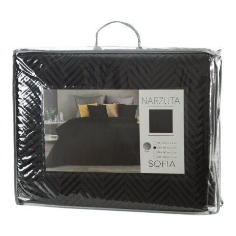 NARZUTA SOFIA 200 X 220 CM CZARNY NARZUTA SOFIA 200 X 220 CM CZARNY