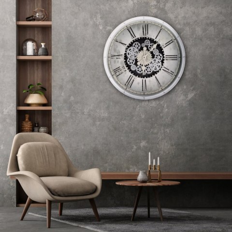 ZEGAR DEKORACYJNY 86 O 72 X 8 CM BIAŁY ZEGAR DEKORACYJNY 86 O 72 X 8 CM BIAŁY