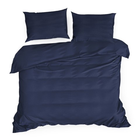 KOMPLET POŚCIELI NOVA3 220 X 200 CM CIEMNOGRANATOWY KOMPLET POŚCIELI NOVA3 220 X 200 CM CIEMNOGRANATOWY