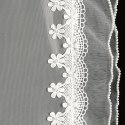 FIRANA GOTOWA LARISA NA TAŚMIE 140 X 270 CM BIAŁY