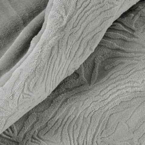 KOMPLET POŚCIELI FLANO 160 X 200 CM SREBRNY KOMPLET POŚCIELI FLANO 160 X 200 CM SREBRNY