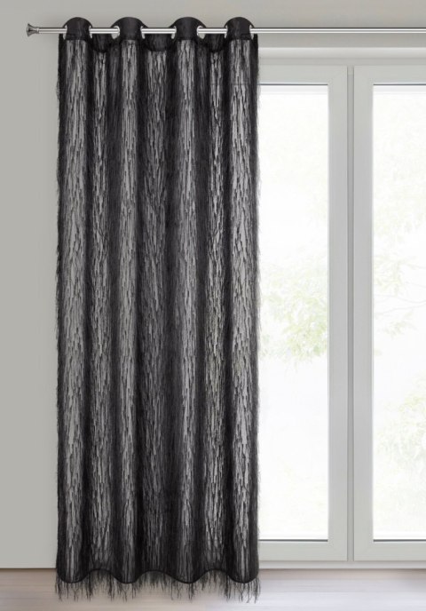 ZASŁONA GOTOWA AURORA 140 X 250 CM CZARNY ZASŁONA GOTOWA AURORA 140 X 250 CM CZARNY