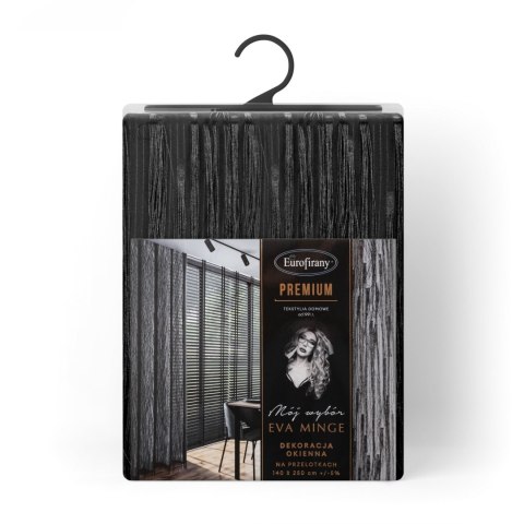 ZASŁONA GOTOWA AURORA 140 X 250 CM CZARNY ZASŁONA GOTOWA AURORA 140 X 250 CM CZARNY