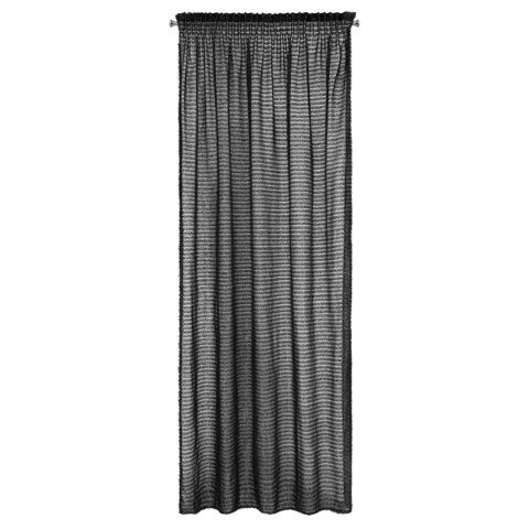 ZASŁONA GOTOWA REINA NA TAŚMIE 135 X 270 CM CZARNY ZASŁONA GOTOWA REINA NA TAŚMIE 135 X 270 CM CZARNY
