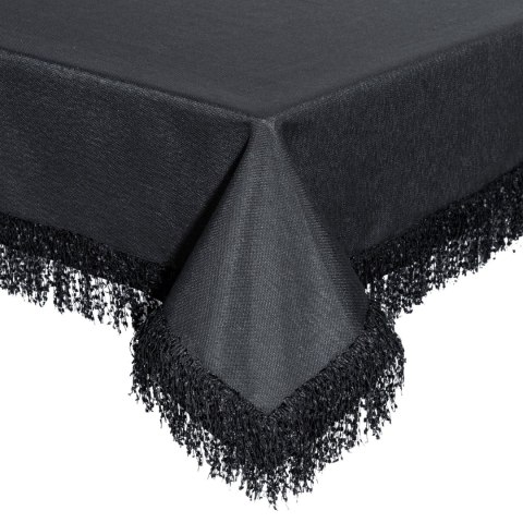 OBRUS JASPER 140 X 280 CM CZARNY OBRUS JASPER 140 X 280 CM CZARNY