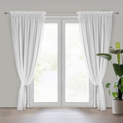 FIRANA GOTOWA ELENA NA TAŚMIE 140 X 270 CM BIAŁY FIRANA GOTOWA ELENA NA TAŚMIE 140 X 270 CM BIAŁY
