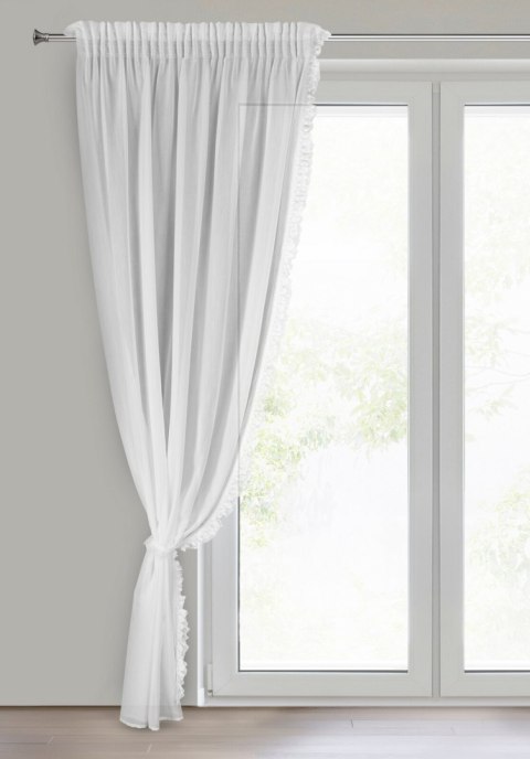 FIRANA GOTOWA ELENA NA TAŚMIE 140 X 270 CM BIAŁY FIRANA GOTOWA ELENA NA TAŚMIE 140 X 270 CM BIAŁY