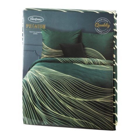 KOMPLET POŚCIELI SATYNOWEJ PREMIUM 3 160 X 200 CM CIEMNOZIELONY KOMPLET POŚCIELI SATYNOWEJ PREMIUM 3 160 X 200 CM CIEMNOZIELONY