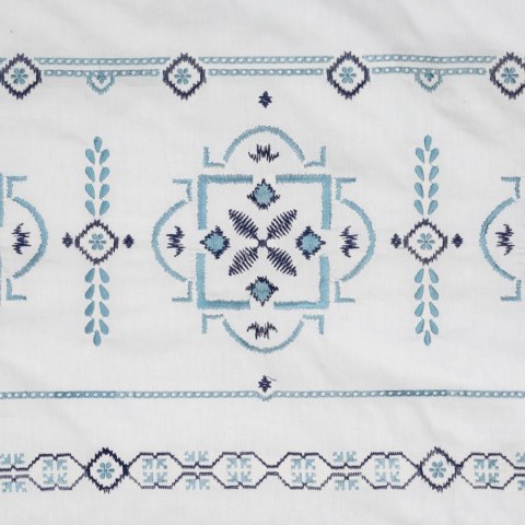 KOMPLET POŚCIELI SATYNOWEJ HAFT 220 X 200 CM BIAŁY KOMPLET POŚCIELI SATYNOWEJ HAFT 220 X 200 CM BIAŁY