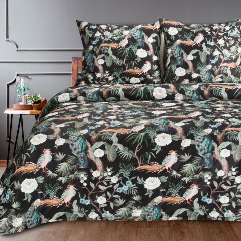 KOMPLET POŚCIELI W PUDEŁKU GIFT2 160 X 200 CM CZARNY KOMPLET POŚCIELI W PUDEŁKU GIFT2 160 X 200 CM CZARNY