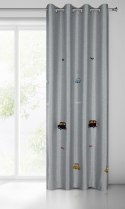 ZASŁONA GOTOWA ALVIN 140 X 250 CM SREBRNY