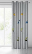 ZASŁONA GOTOWA DINO 140 X 250 CM SREBRNY