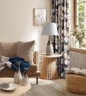 LAMPA DEKORACYJNA KATIA (01) O 28 X 73 CM KREMOWY