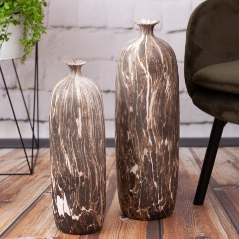 WAZON DEKORACYJNY MARIKA (01) 15 X 15 X 63 CM BRĄZOWY WAZON DEKORACYJNY MARIKA (01) 15 X 15 X 63 CM BRĄZOWY