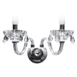 LAMPA KIRA (02) O 42 X 23 CM SREBRNY