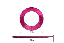 UPINACZ DEKORACYJNY 015 FI 15 CM AMARANTOWY