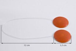 UPINACZ DEKORACYJNY Z MAGNESEM 12 CM CZERWONY