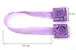UPINACZ DEKORACYJNY Z MAGNESEM 14 CM FIOLETOWY