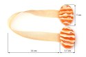 UPINACZ DEKORACYJNY Z MAGNESEM 15 CM POMARAŃCZOWY