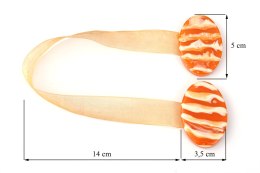 UPINACZ DEKORACYJNY Z MAGNESEM 15 CM POMARAŃCZOWY