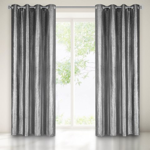 ZASŁONA GOTOWA GLOSSY 140 X 250 CM CZARNY ZASŁONA GOTOWA GLOSSY 140 X 250 CM CZARNY