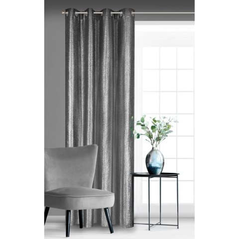 ZASŁONA GOTOWA GLOSSY 140 X 250 CM CZARNY ZASŁONA GOTOWA GLOSSY 140 X 250 CM CZARNY