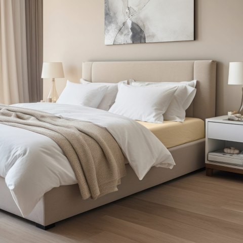 Prześcieradło jersey elastan z gumką 26 SAND/PIASKOWY/220x200x30 Darymex Prześcieradło jersey elastan z gumką 26 SAND/PIASKOWY/220x200x30 Darymex