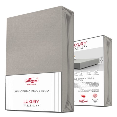Prześcieradło jersey elastan z gumką 59 BLEI/POPIEL/220x200x30 Darymex Prześcieradło jersey elastan z gumką 59 BLEI/POPIEL/220x200x30 Darymex