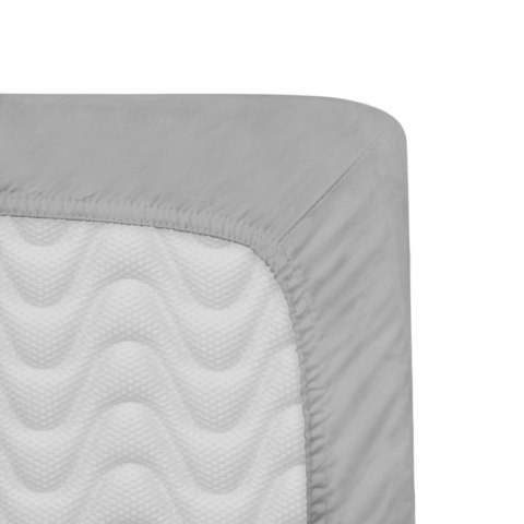 Prześcieradło satyna bawełniana z gumką popiel 024/200x220 Darymex Prześcieradło satyna bawełniana z gumką popiel 024/200x220 Darymex