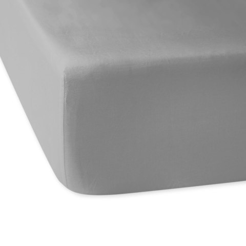 Prześcieradło satyna bawełniana z gumką popiel 024/200x220 Darymex Prześcieradło satyna bawełniana z gumką popiel 024/200x220 Darymex