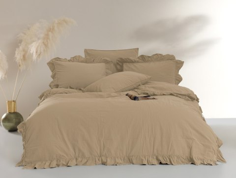 Pościel bawełniana AKDENIZ BEIGE/160x200(P) STONEWASHED Limasso Pościel bawełniana AKDENIZ BEIGE/160x200(P) STONEWASHED Limasso