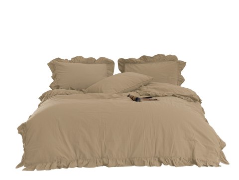 Pościel bawełniana AKDENIZ BEIGE/160x200(P) STONEWASHED Limasso Pościel bawełniana AKDENIZ BEIGE/160x200(P) STONEWASHED Limasso