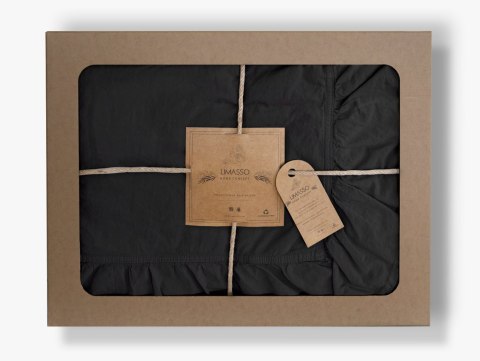 Pościel bawełniana BLACK/220X200(P) STONEWASHED Limasso Pościel bawełniana BLACK/220X200(P) STONEWASHED Limasso
