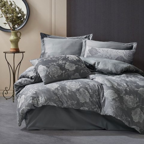 Pościel bawełniana FLORY GREY/220x200 COTTONLOVE JACQUARD Darymex Pościel bawełniana FLORY GREY/220x200 COTTONLOVE JACQUARD Darymex