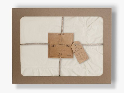 Pościel bawełniana SNOW WHITE/220X200(P) STONEWASHED Limasso Pościel bawełniana SNOW WHITE/220X200(P) STONEWASHED Limasso