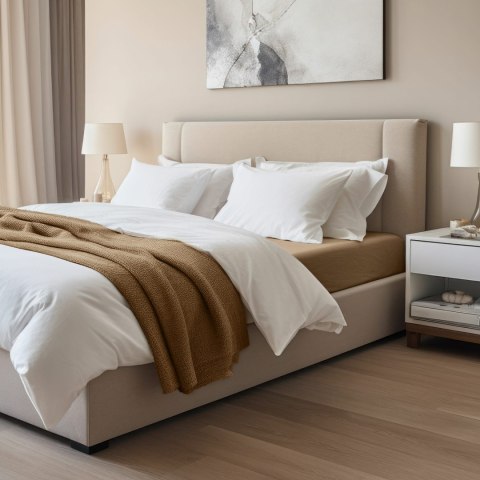 Prześcieradło jersey elastan z gumką 54 BRAUN/BRĄZ/220x200x30 Darymex Prześcieradło jersey elastan z gumką 54 BRAUN/BRĄZ/220x200x30 Darymex