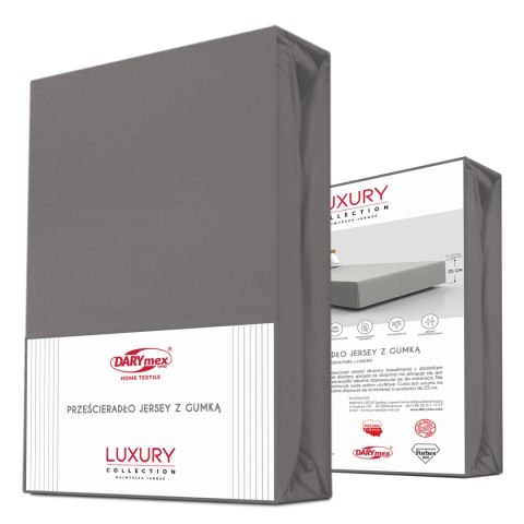 Prześcieradło jersey elastan z gumką ANTHRACITE/ANTRACYT/180x200x30 Darymex Prześcieradło jersey elastan z gumką ANTHRACITE/ANTRACYT/180x200x30 Darymex