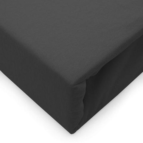 Prześcieradło jersey elastan z gumką BLACK/CZARNY/180x200x30 Darymex Prześcieradło jersey elastan z gumką BLACK/CZARNY/180x200x30 Darymex
