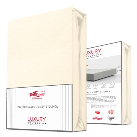 Prześcieradło jersey elastan z gumką ECRU/EKOLOGIA/220x200x30 Darymex Prześcieradło jersey elastan z gumką ECRU/EKOLOGIA/220x200x30 Darymex